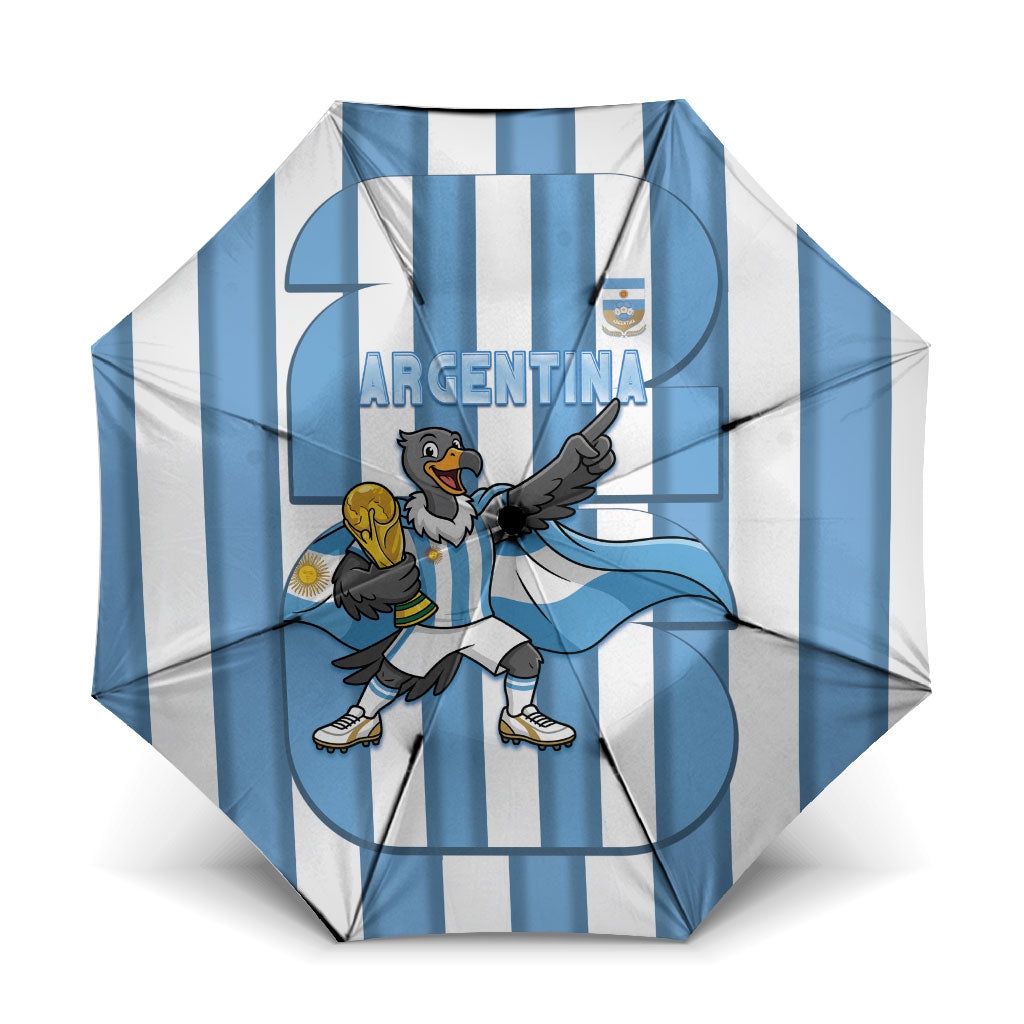 Argentina National Football Umbrella Andean Condor Trophy Sporty Style