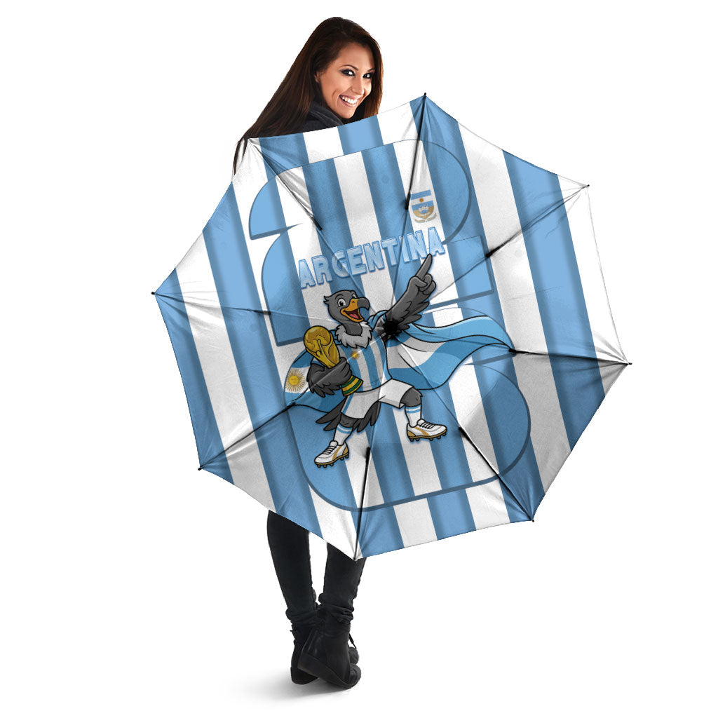 Argentina National Football Umbrella Andean Condor Trophy Sporty Style