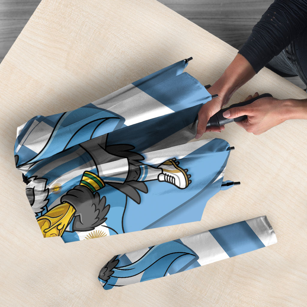 Argentina National Football Umbrella Andean Condor Trophy Sporty Style