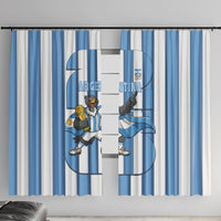 Argentina National Football Window Curtain Andean Condor Trophy Sporty Style