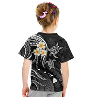 Personalised Kahoolawe Hawaii Kid T Shirt Polynesian Tattoo and Pacific Plumeria White Vibe - Wonder Print Shop