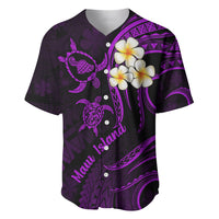 Hawaii Baseball Jersey Maui Islands Pacific Plumeria Purple Vibe LT9 - Wonder Print Shop