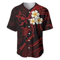 Hawaii Baseball Jersey Maui Islands Pacific Plumeria Red Vibe LT9 - Wonder Print Shop