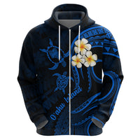 Hawaii Hoodie Oahu Islands Pacific Plumeria Blue Vibe - Wonder Print Shop