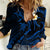 Hawaii Women Casual Shirt Oahu Islands Pacific Plumeria Blue Vibe - Wonder Print Shop