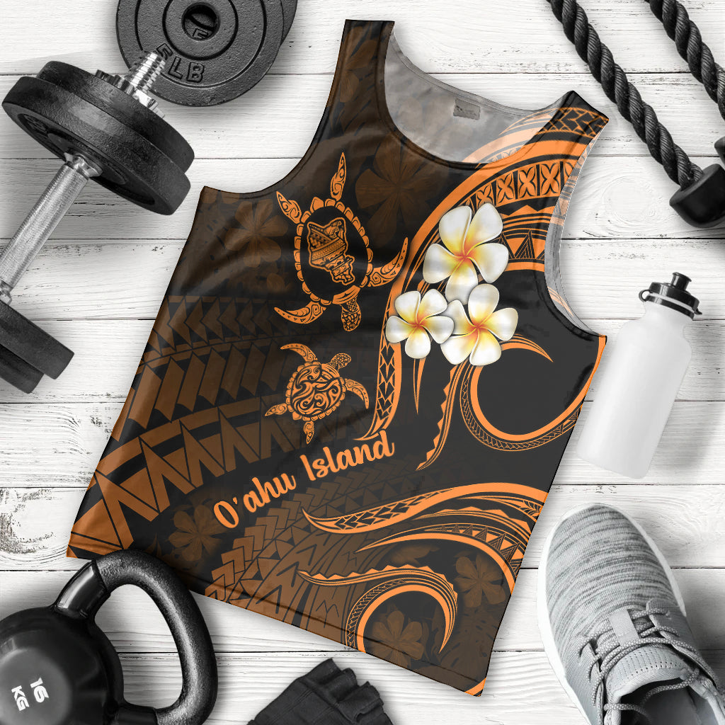 hawaii-men-tank-top-oahu-islands-pacific-plumeria-gold-vibe