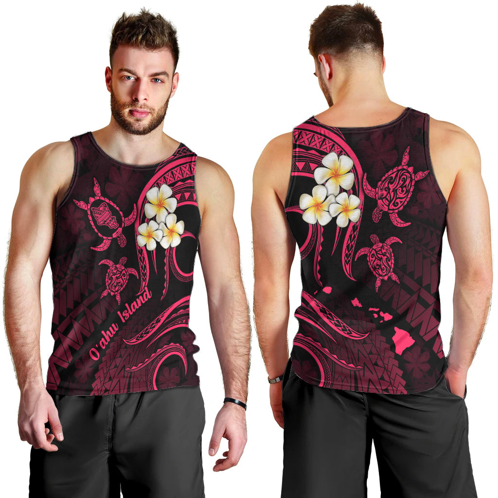 hawaii-men-tank-top-oahu-islands-pacific-plumeria-pink-vibe