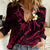 Hawaii Women Casual Shirt Oahu Islands Pacific Plumeria Pink Vibe - Wonder Print Shop