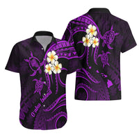 Hawaii Hawaiian Shirt Oahu Islands Pacific Plumeria Purple Vibe - Wonder Print Shop