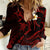Hawaii Women Casual Shirt Oahu Islands Pacific Plumeria Red Vibe - Wonder Print Shop