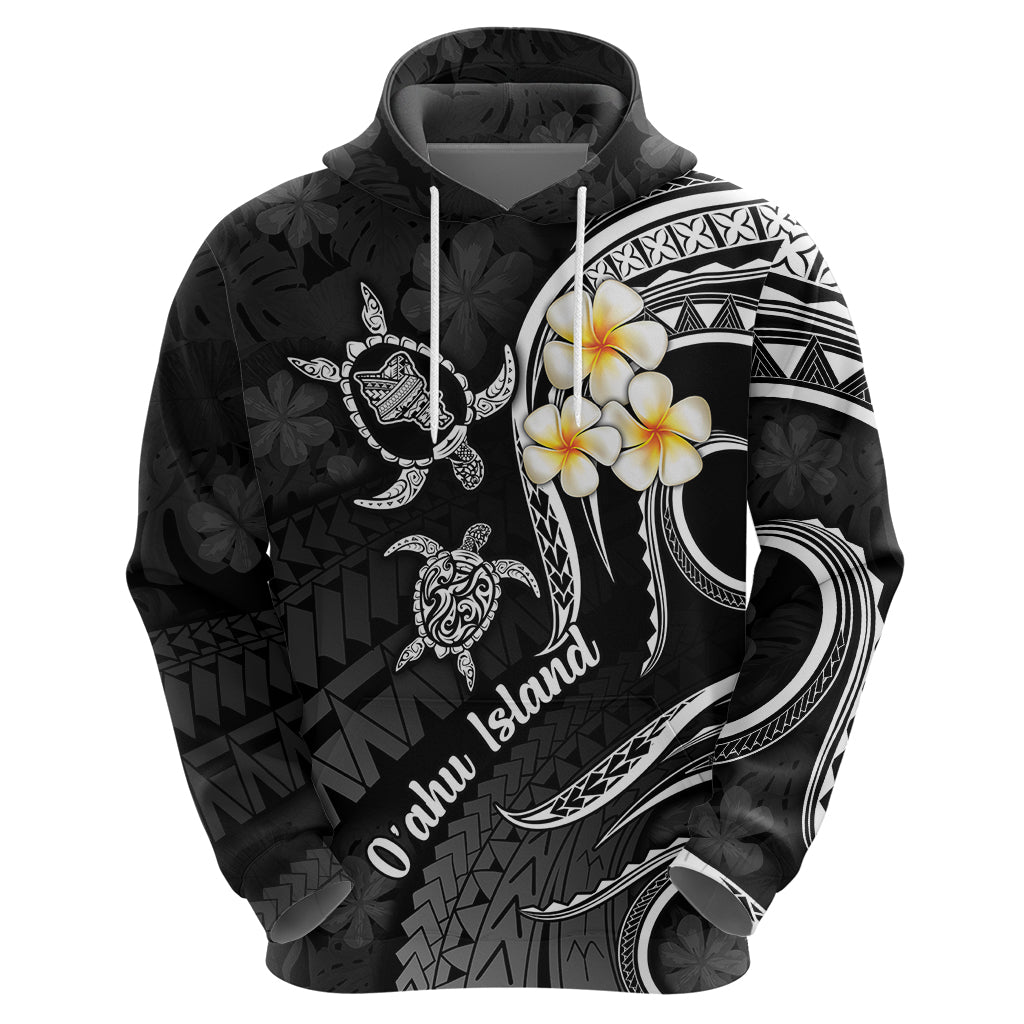 Hawaii Hoodie Oahu Islands Pacific Plumeria White Vibe - Wonder Print Shop