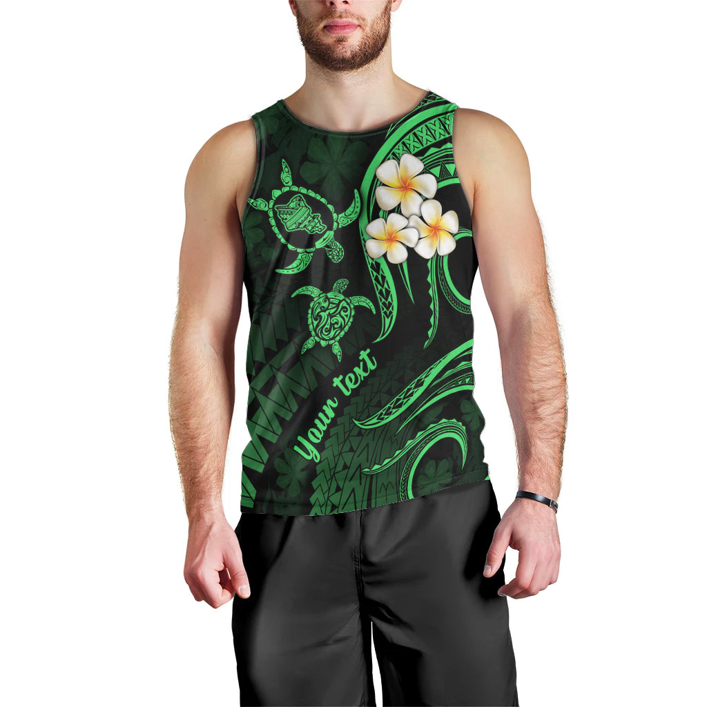 personalised-oahu-hawaii-men-tank-top-polynesian-tattoo-and-pacific-plumeria-green-vibe