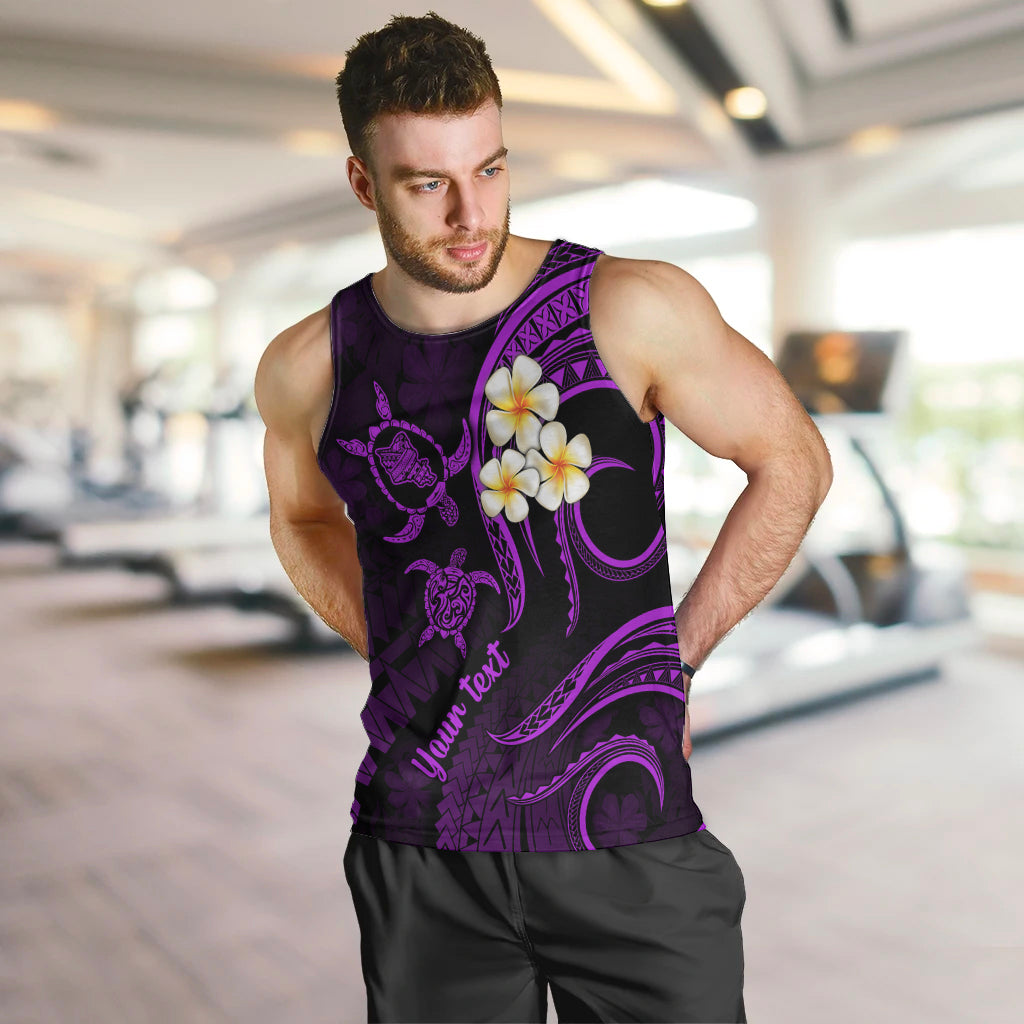 personalised-oahu-hawaii-men-tank-top-polynesian-tattoo-and-pacific-plumeria-purple-vibe