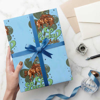 Lucky Cowboy Western Wrapping Paper Roll Funny St Patrick's Day