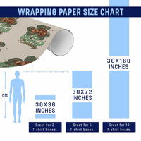 Lucky Cowboy Western Wrapping Paper Roll Funny St Patrick's Day