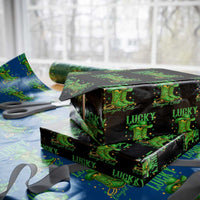 Lucky Cowgirl Club Wrapping Paper Roll Western Irish Cowboy St Patrick Day