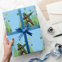 Lucky Sasquatch Soccer Player Wrapping Paper Roll Funny St Patricks Day Gift