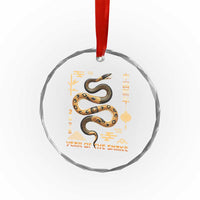 Lunar New Year 2025 Crystal Glass Ornament Year Of The Snake 2025 Chinese China - Wonder Print Shop