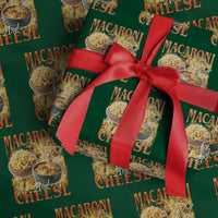 Macaroni And Cheese Meme Wrapping Paper Roll Vintage 90s Style Funny Foodie Bootleg Graphic