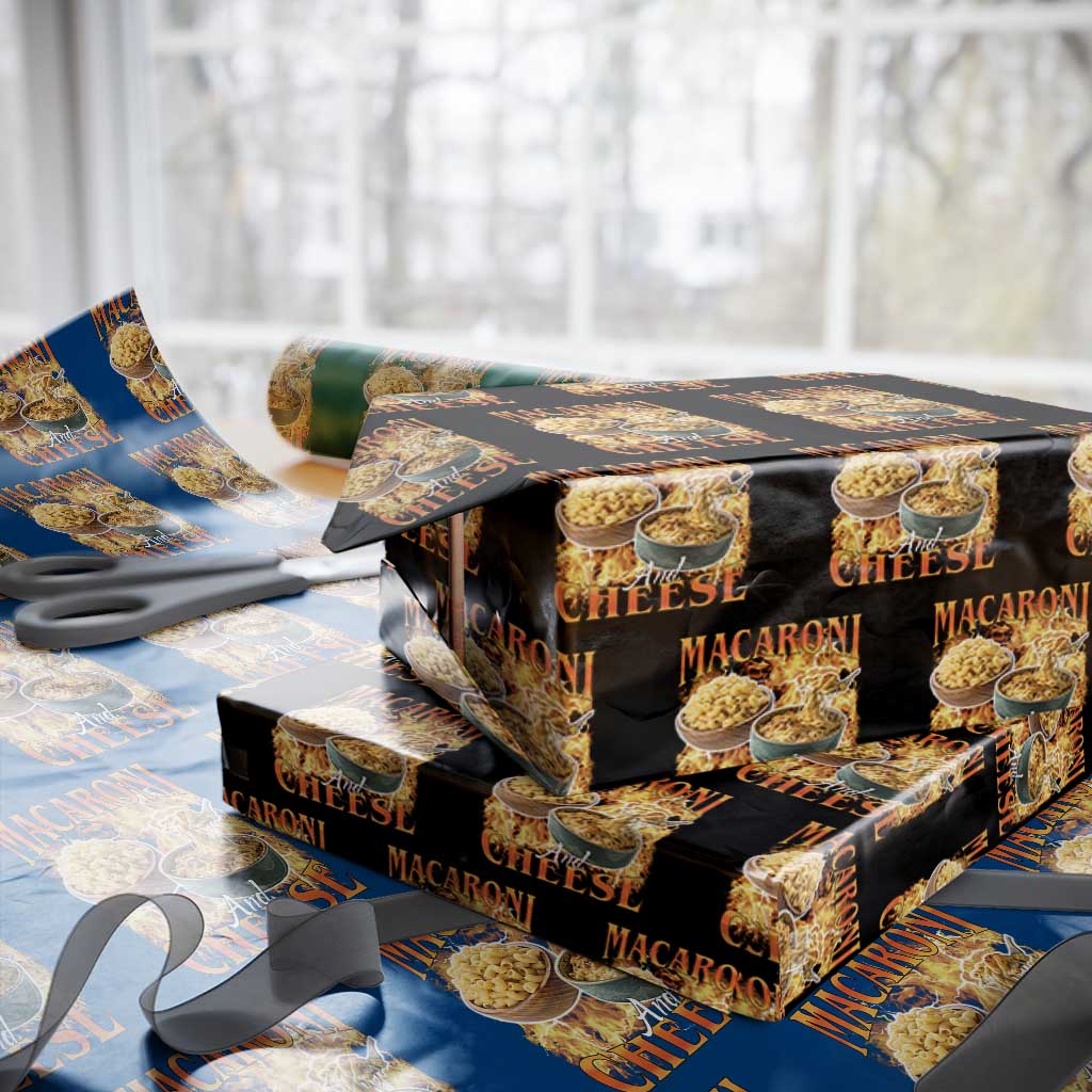 Macaroni And Cheese Meme Wrapping Paper Roll Vintage 90s Style Funny Foodie Bootleg Graphic