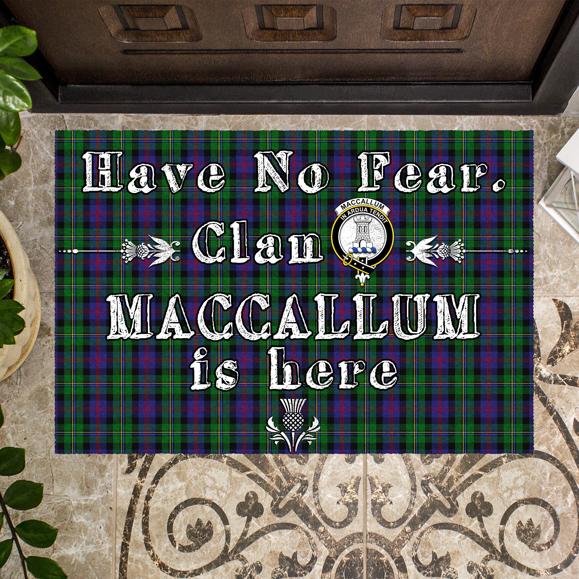 maccallum-clan-tartan-door-mat-family-crest-have-no-fear-tartan-door-mat