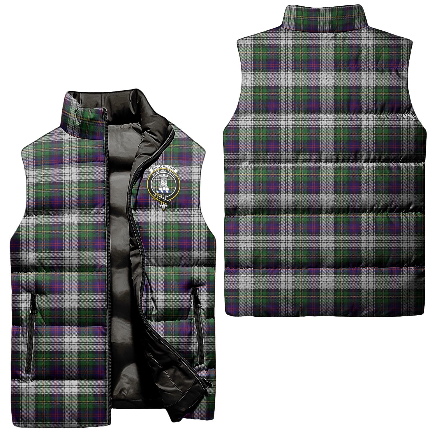 maccallum-dress-clan-puffer-vest-family-crest-plaid-sleeveless-down-jacket