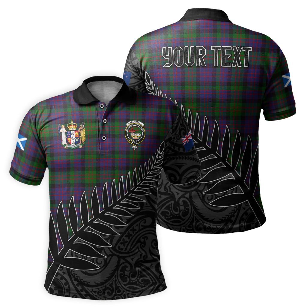 macdonald-tartan-family-crest-golf-shirt-with-fern-leaves-and-coat-of-arm-of-new-zealand-personalized-your-name-scottish-tatan-polo-shirt