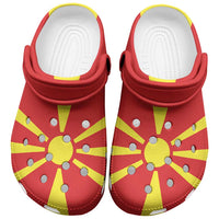 Macedonia Clogs Shoes Flag Color Inspiration - Wonder Print Shop