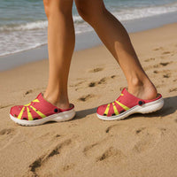 Macedonia Clogs Shoes Flag Color Inspiration - Wonder Print Shop