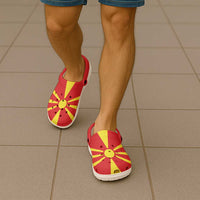 Macedonia Clogs Shoes Flag Color Inspiration - Wonder Print Shop