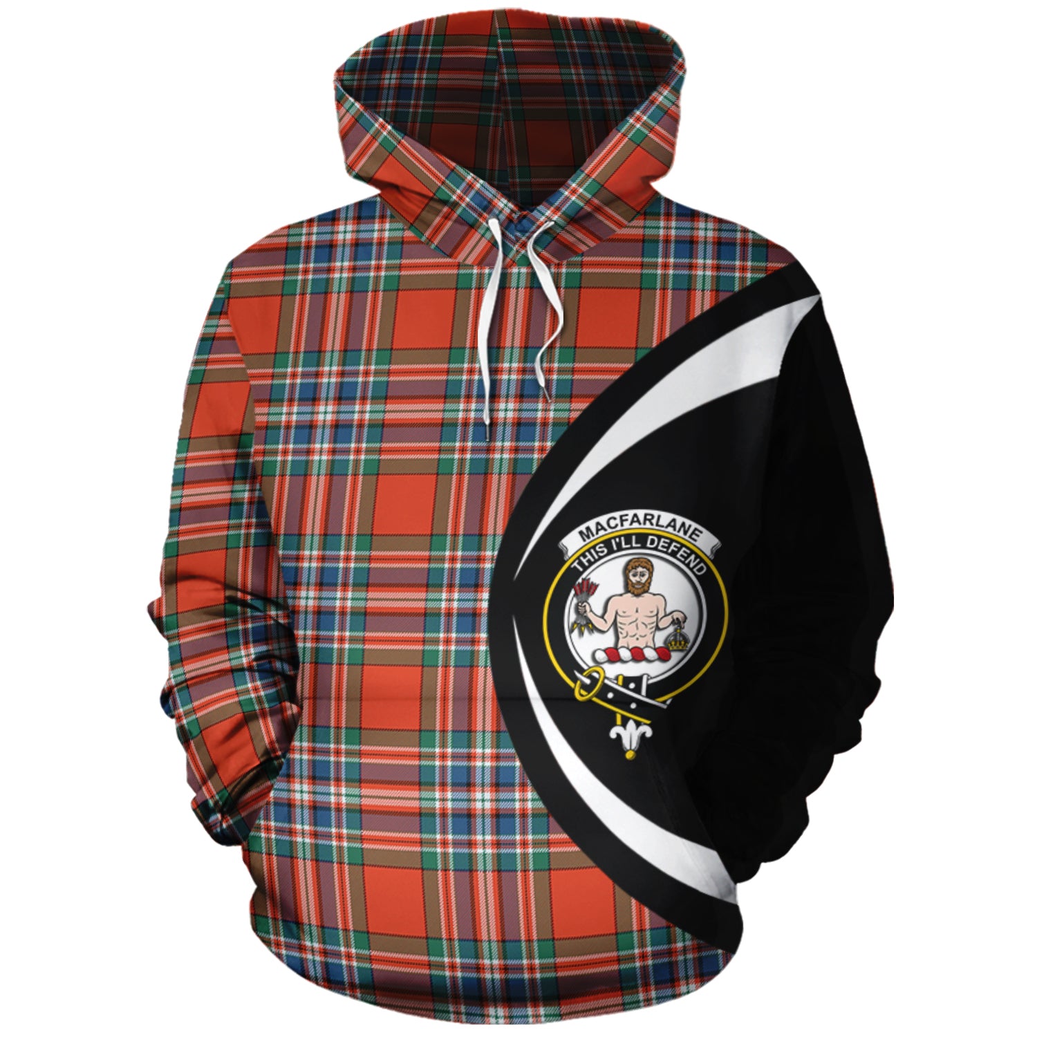 scottish-macfarlane-ancient-clan-crest-circle-style-tartan-hoodie