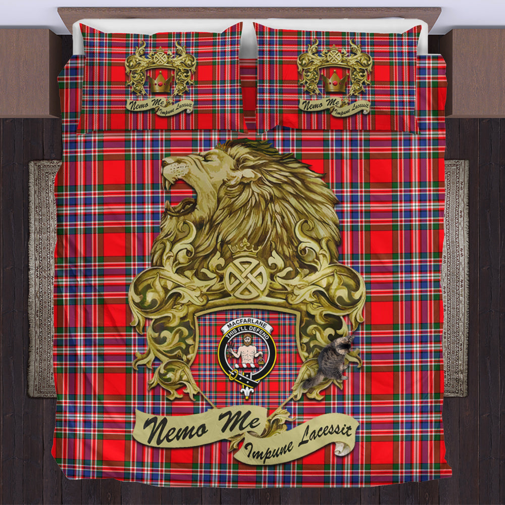 macfarlane-modern-tartan-bedding-set-motto-nemo-me-impune-lacessit-with-vintage-lion-family-crest-tartan-plaid-duvet-cover-scottish-tartan-plaid-comforter-vintage-style