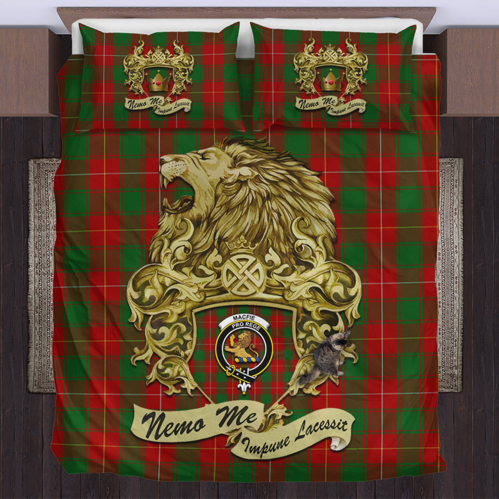 macfie-tartan-bedding-set-motto-nemo-me-impune-lacessit-with-vintage-lion-family-crest-tartan-plaid-duvet-cover-scottish-tartan-plaid-comforter-vintage-style