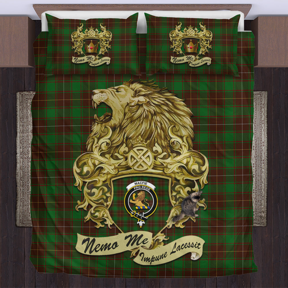 macfie-hunting-tartan-bedding-set-motto-nemo-me-impune-lacessit-with-vintage-lion-family-crest-tartan-plaid-duvet-cover-scottish-tartan-plaid-comforter-vintage-style