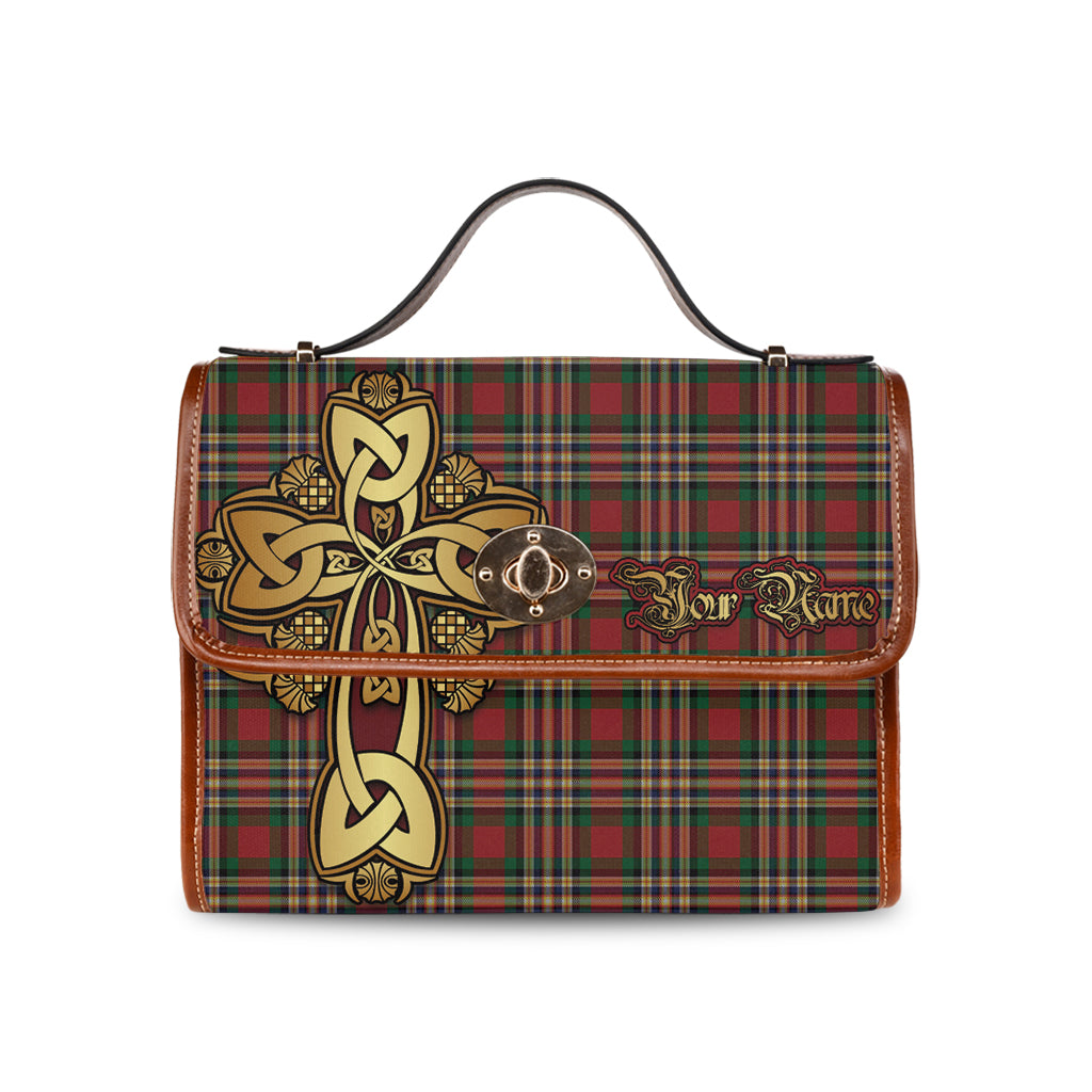 macgill-tartan-canvas-bag-personalize-your-name-with-golden-thistle-and-celtic-cross-canvas-bag