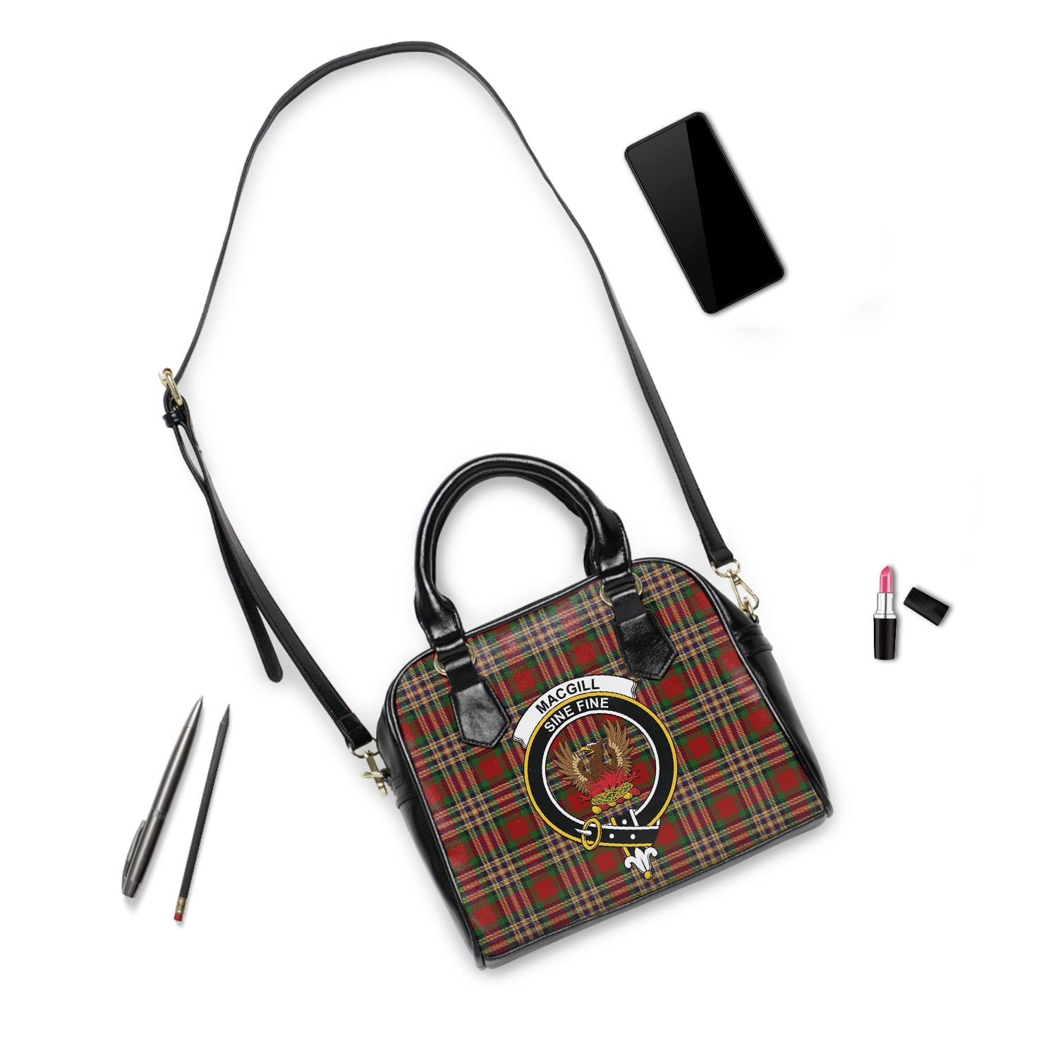macgill-clan-tartan-shoulder-handbag-family-crest-shoulder-handbag-for-women