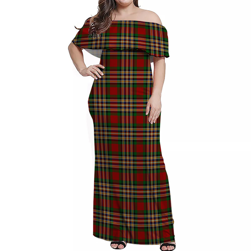 macgill-clan-tartan-off-shoulder-long-dress