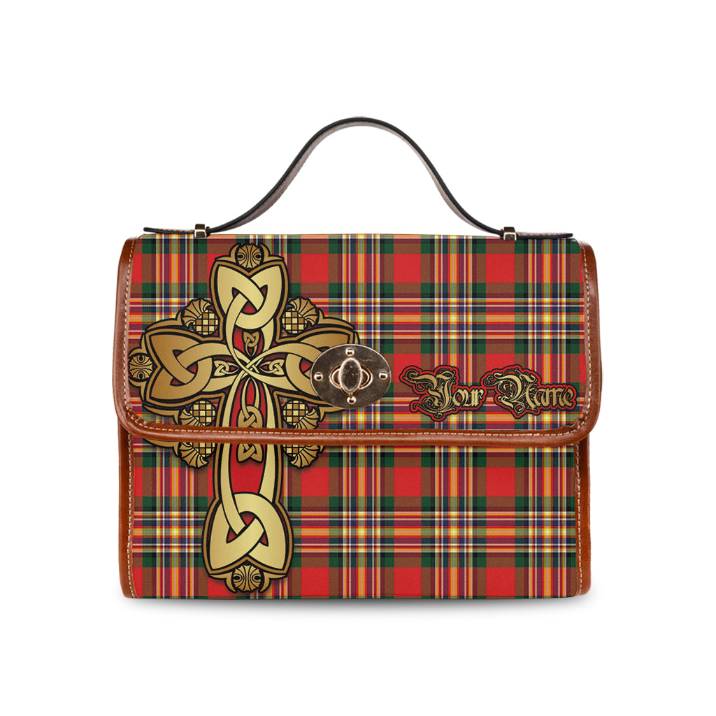 macgill-modern-tartan-canvas-bag-personalize-your-name-with-golden-thistle-and-celtic-cross-canvas-bag
