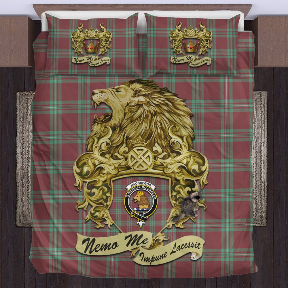 macgregor-hunting-ancient-tartan-bedding-set-motto-nemo-me-impune-lacessit-with-vintage-lion-family-crest-tartan-plaid-duvet-cover-scottish-tartan-plaid-comforter-vintage-style
