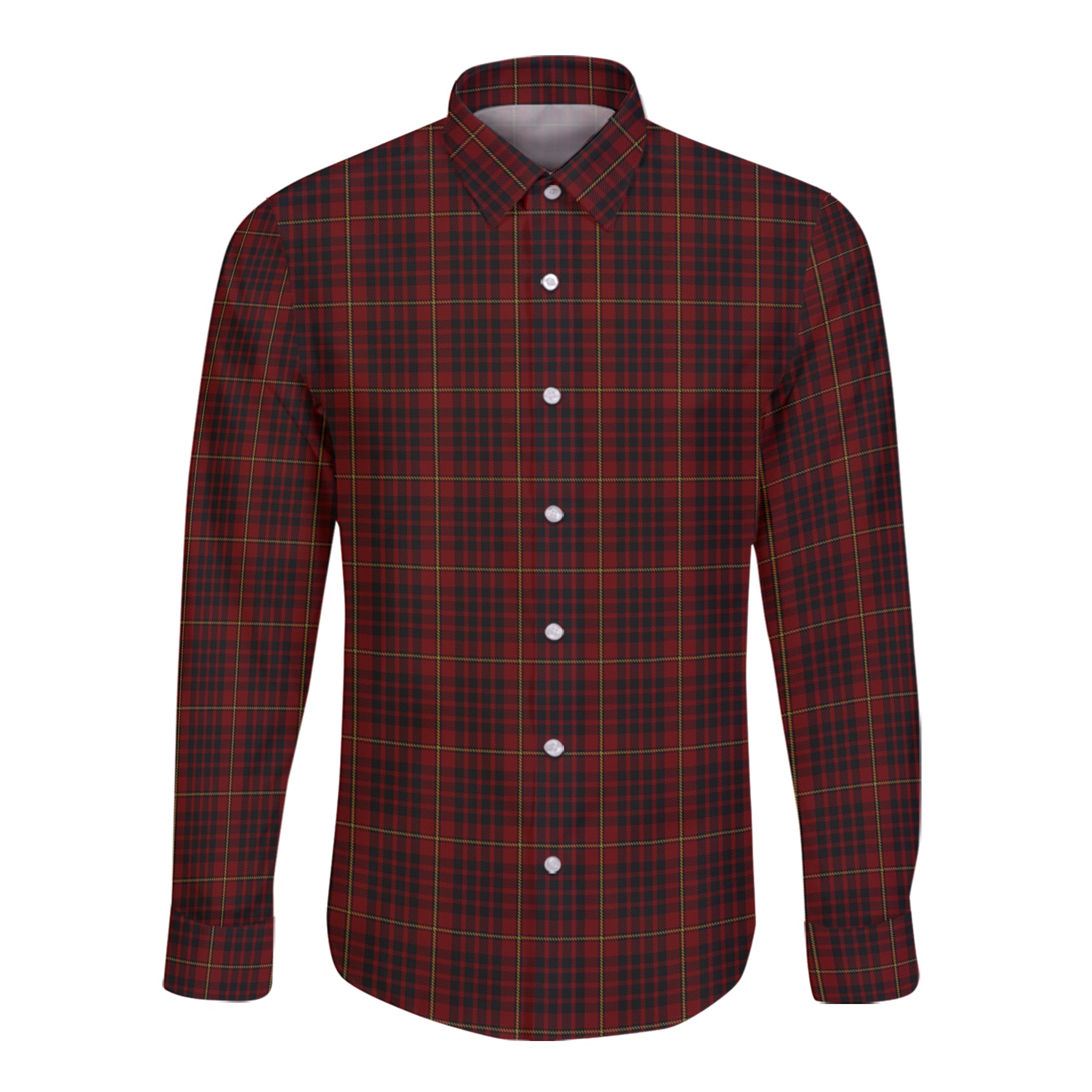 Macian Tartan Long Sleeve Button Up Shirt K23