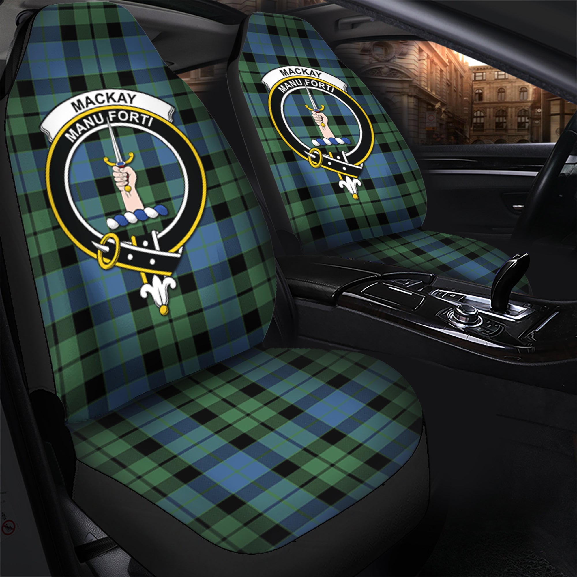 MacKay Ancient Clan Tartan Car Seat Cover, Family Crest Tartan Seat Cover TS23