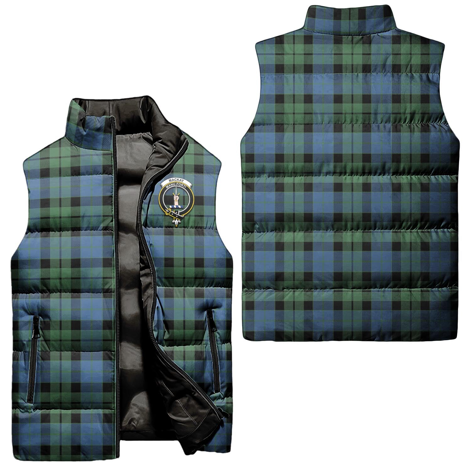 mackay-ancient-clan-puffer-vest-family-crest-plaid-sleeveless-down-jacket
