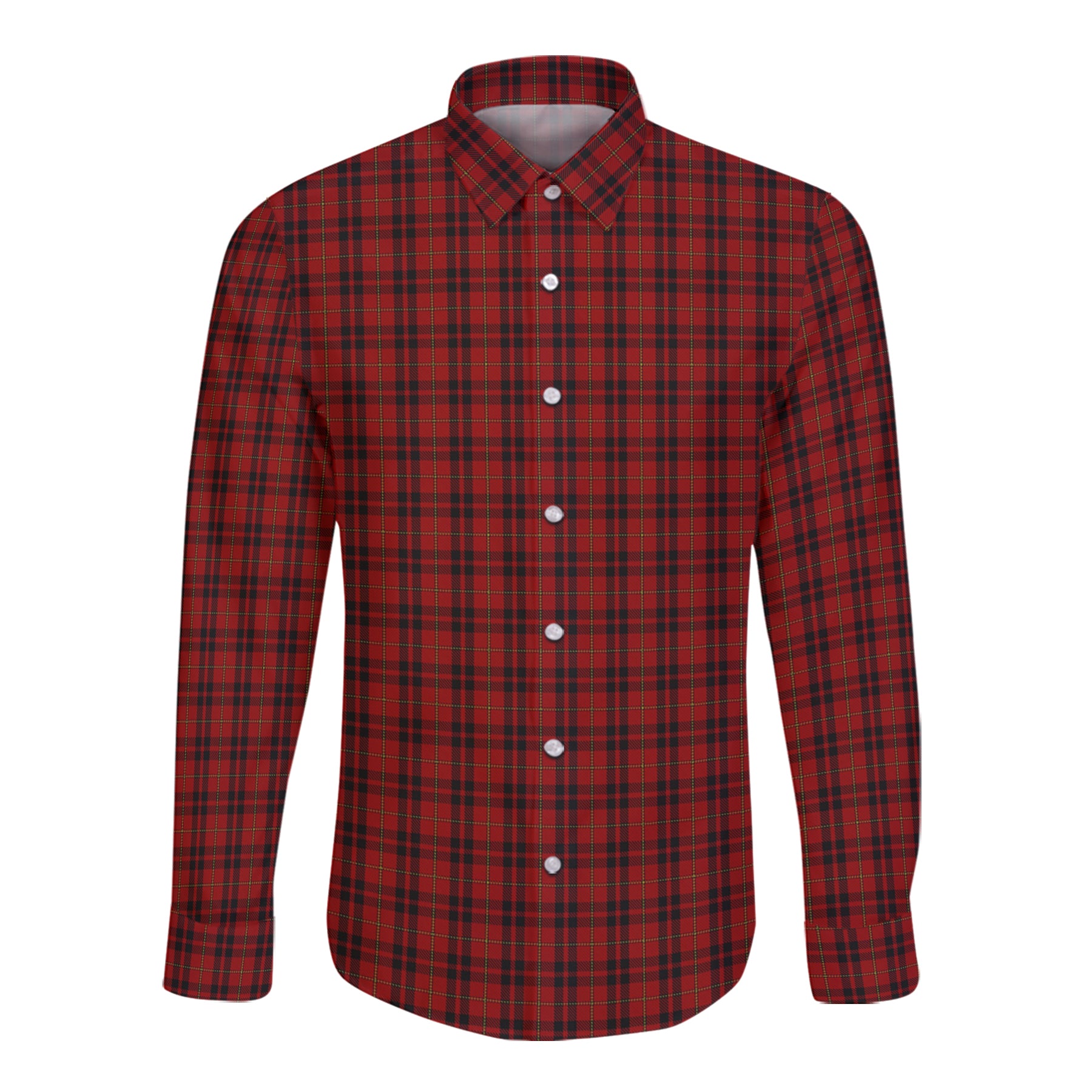 Mackeane Tartan Long Sleeve Button Up Shirt K23