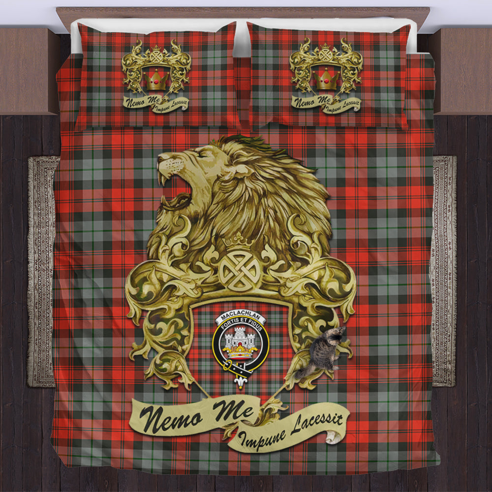 maclachlan-weathered-tartan-bedding-set-motto-nemo-me-impune-lacessit-with-vintage-lion-family-crest-tartan-plaid-duvet-cover-scottish-tartan-plaid-comforter-vintage-style