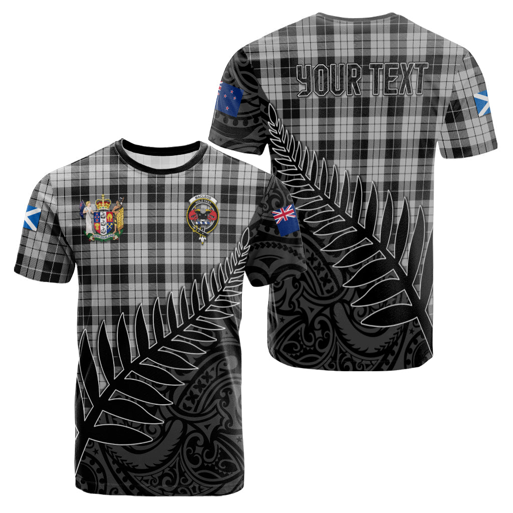macleod-black-and-white-tartan-family-crest-t-shirt-with-fern-leaves-and-coat-of-arm-of-nea-zealand