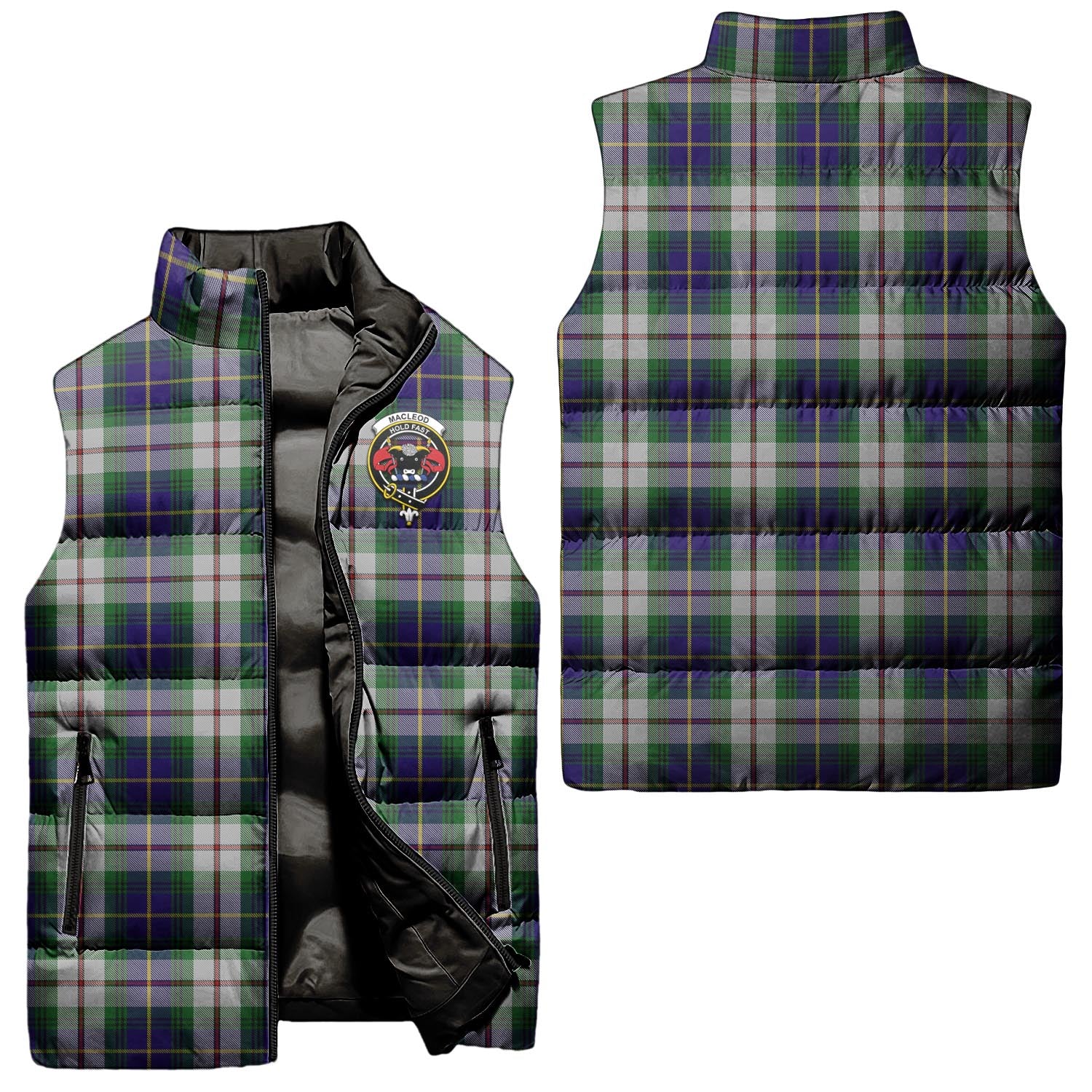 macleod-of-californian-clan-puffer-vest-family-crest-plaid-sleeveless-down-jacket
