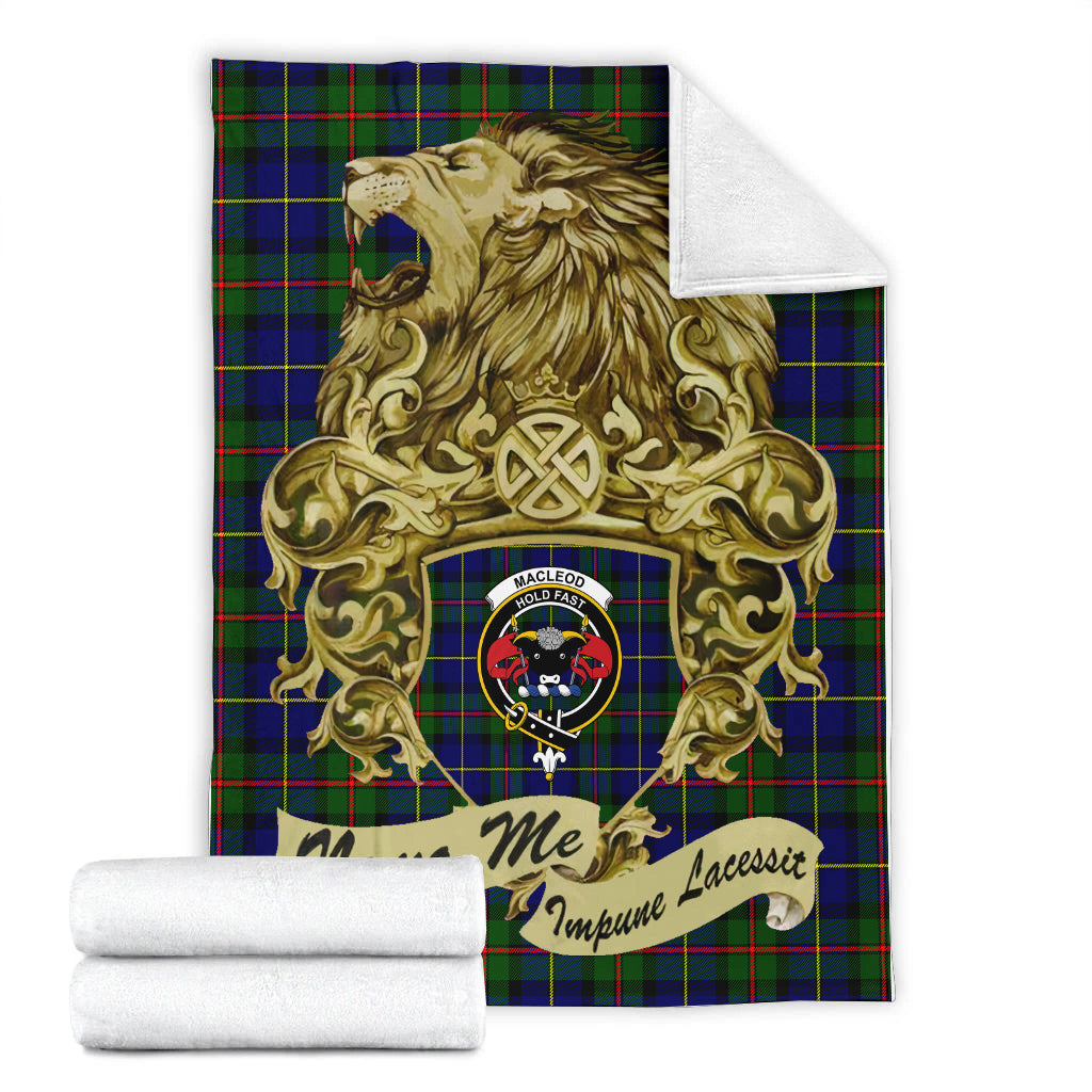 macleod-of-harris-modern-tartan-premium-blanket-motto-nemo-me-impune-lacessit-with-vintage-lion-family-crest-tartan-plaid-blanket-vintage-style