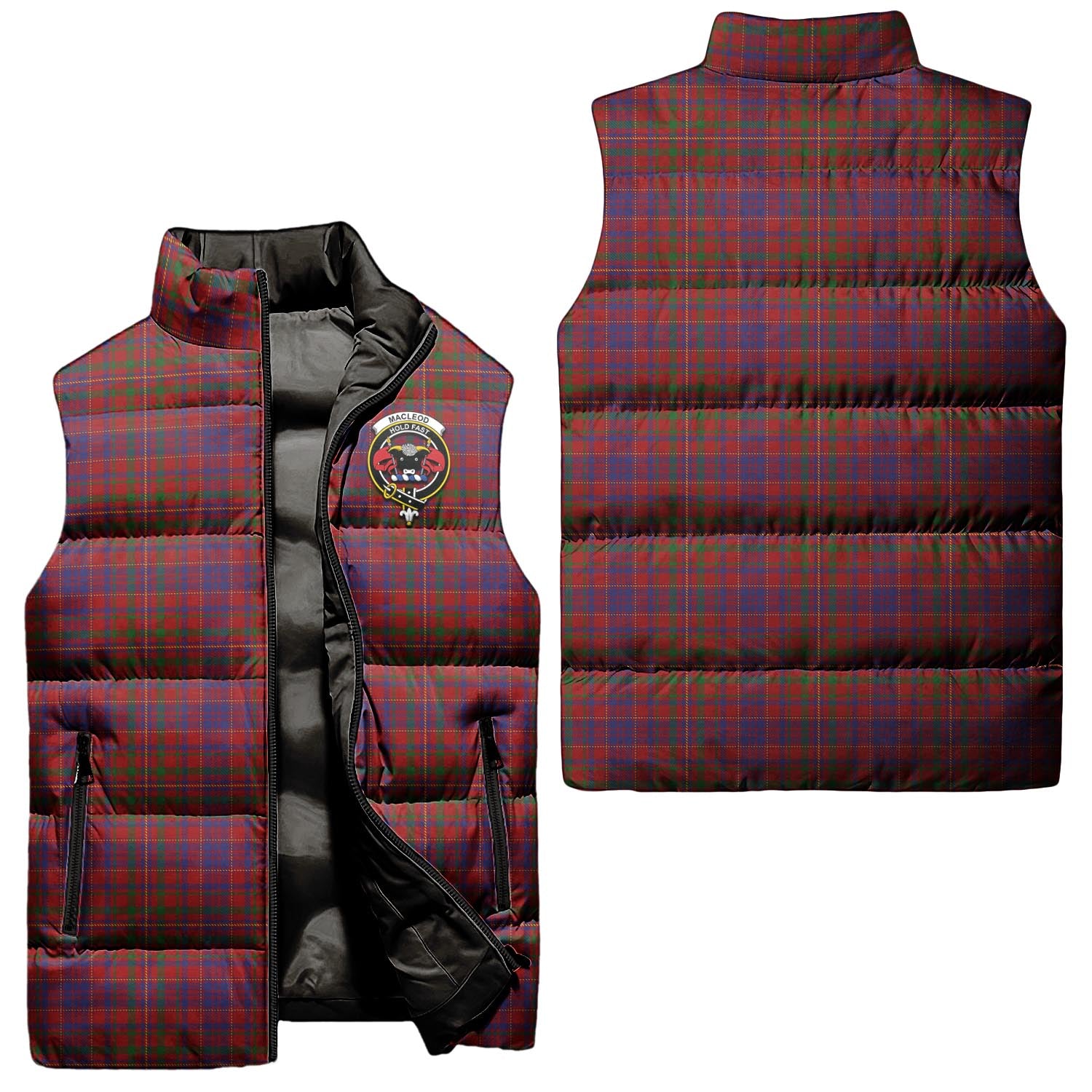 macleod-red-clan-puffer-vest-family-crest-plaid-sleeveless-down-jacket