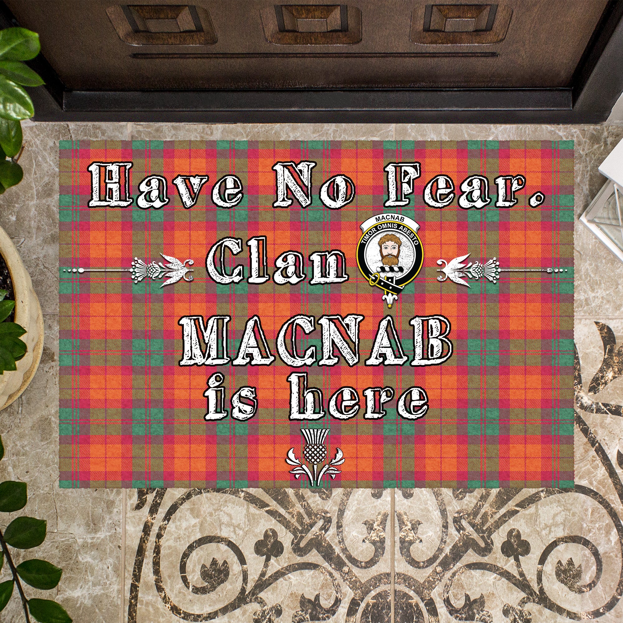 macnab-ancient-clan-tartan-door-mat-family-crest-have-no-fear-tartan-door-mat