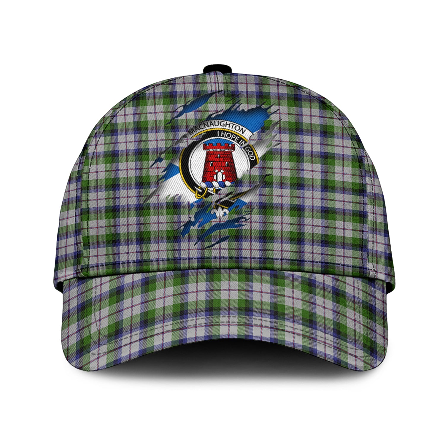 macnaughton-dress-tartan-plaid-cap-family-crest-in-me-style-tartan-baseball-cap